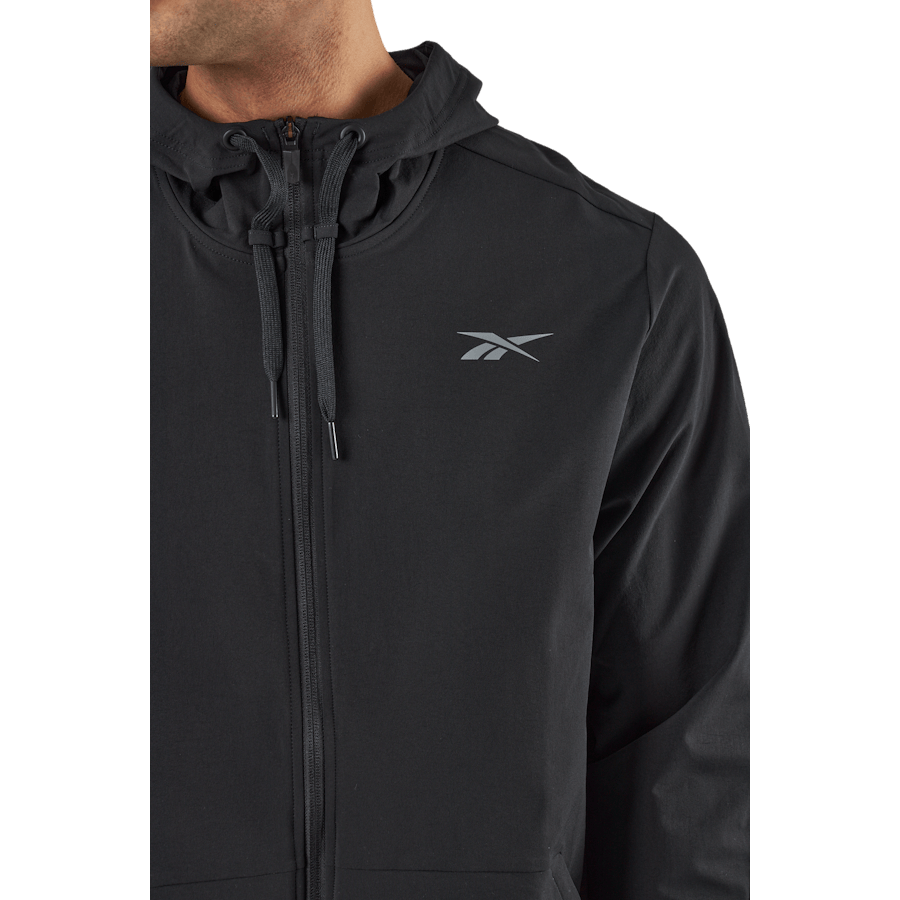 Performance Woven Zip-Up Jacket Black - Bild 4