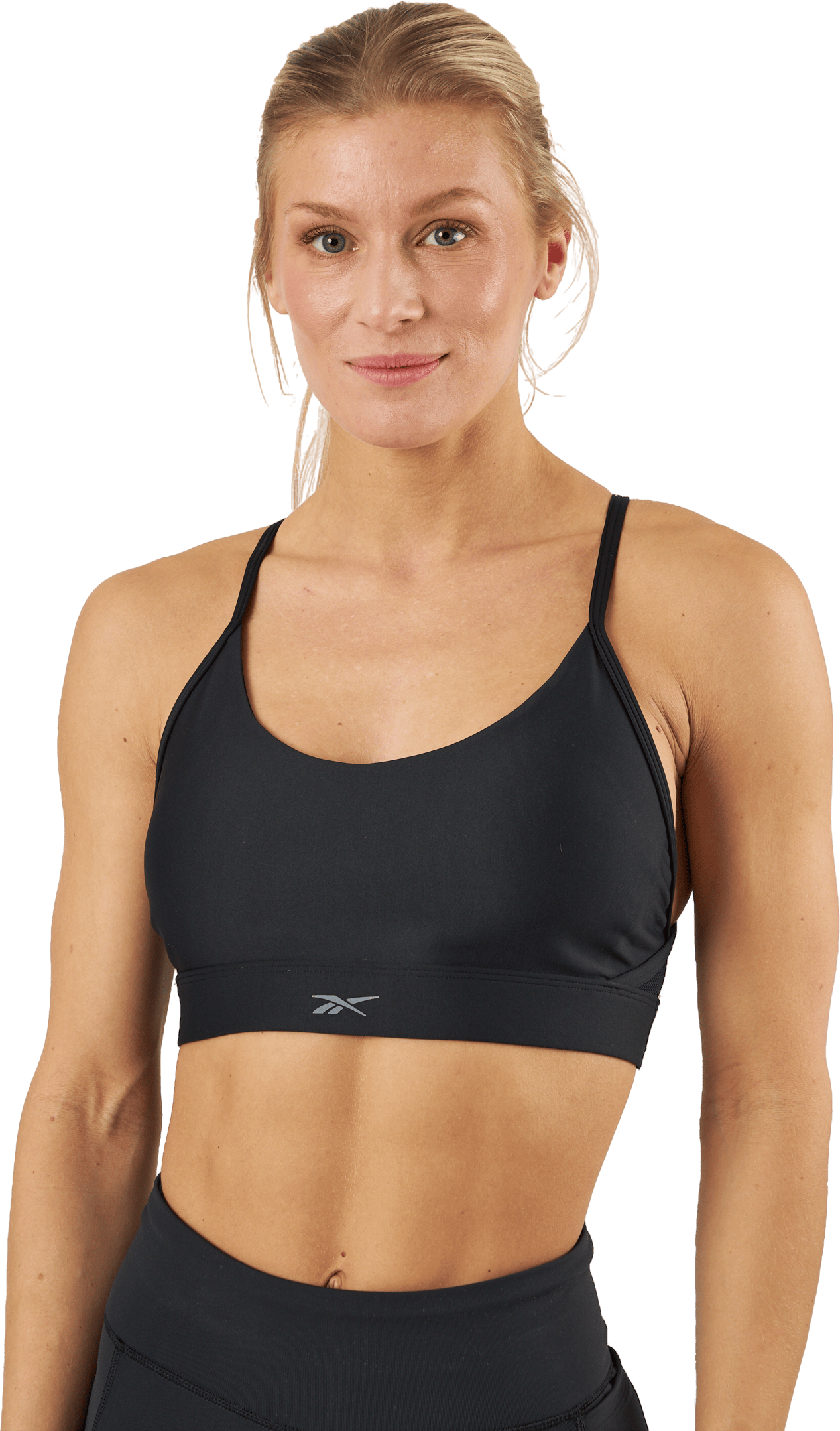 Reebok Lux Strappy Sports Bra Black