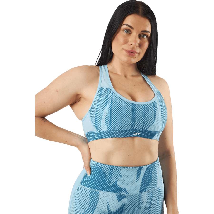 Lux Perform Allover Print Racer Bra Steblu - Bild 2