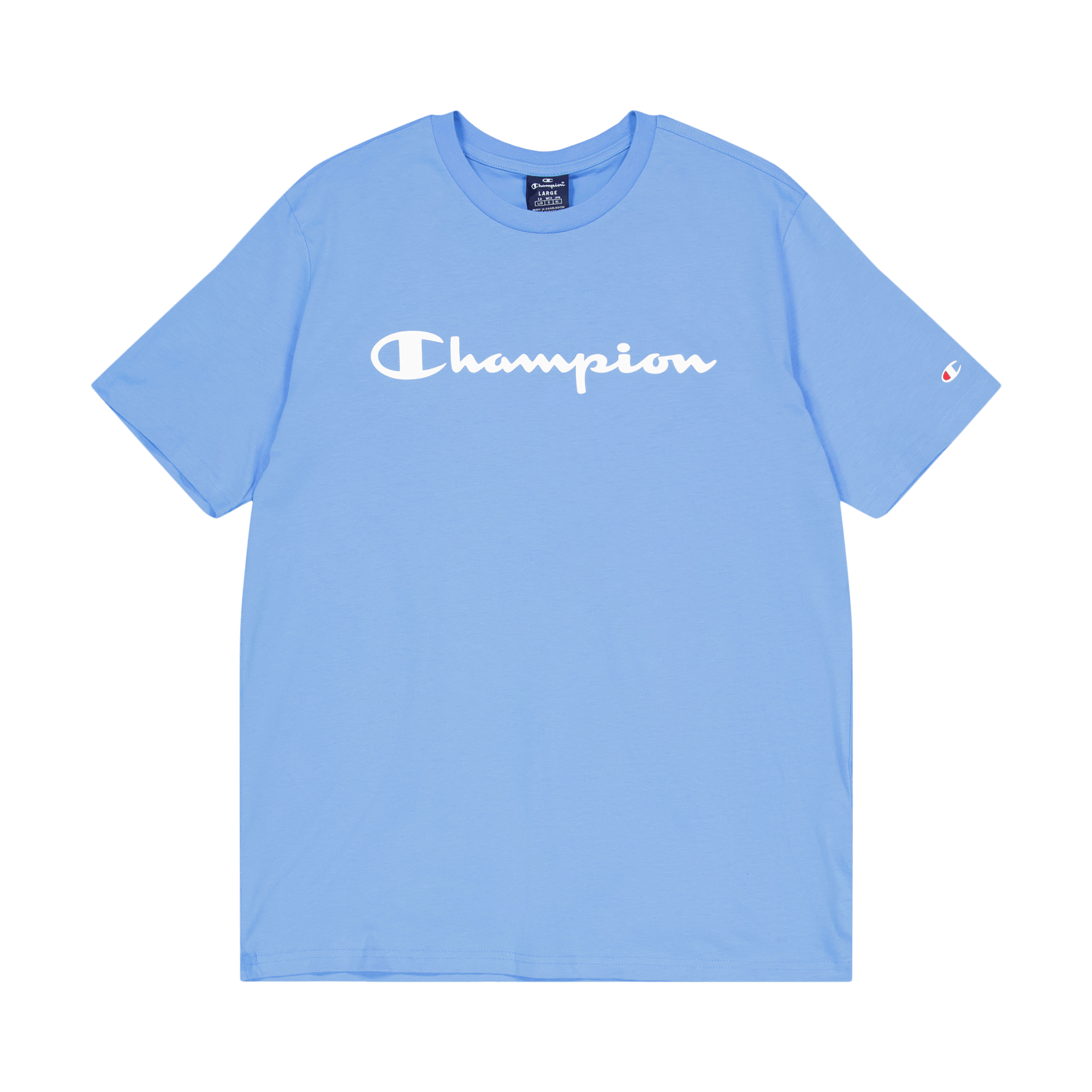 Crewneck T-shirt Azure Blue