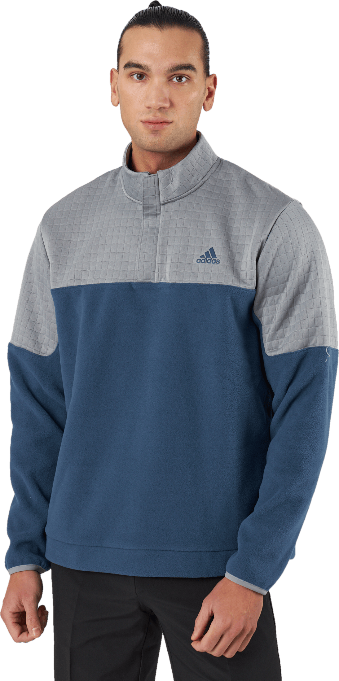 Dwr Blk 1/4 Z Grethr/crenav, Male, Vêtements, Chemises, Golf, Gris, S