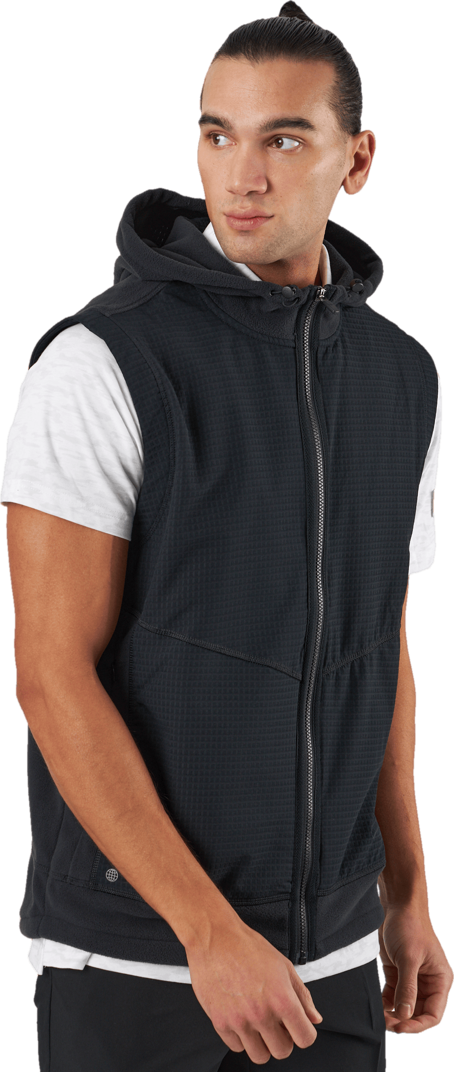 Statement Full-Zip Hooded Vest Black - Bild 2