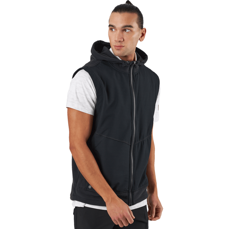 Statement Full-Zip Hooded Vest Black - Bild 2