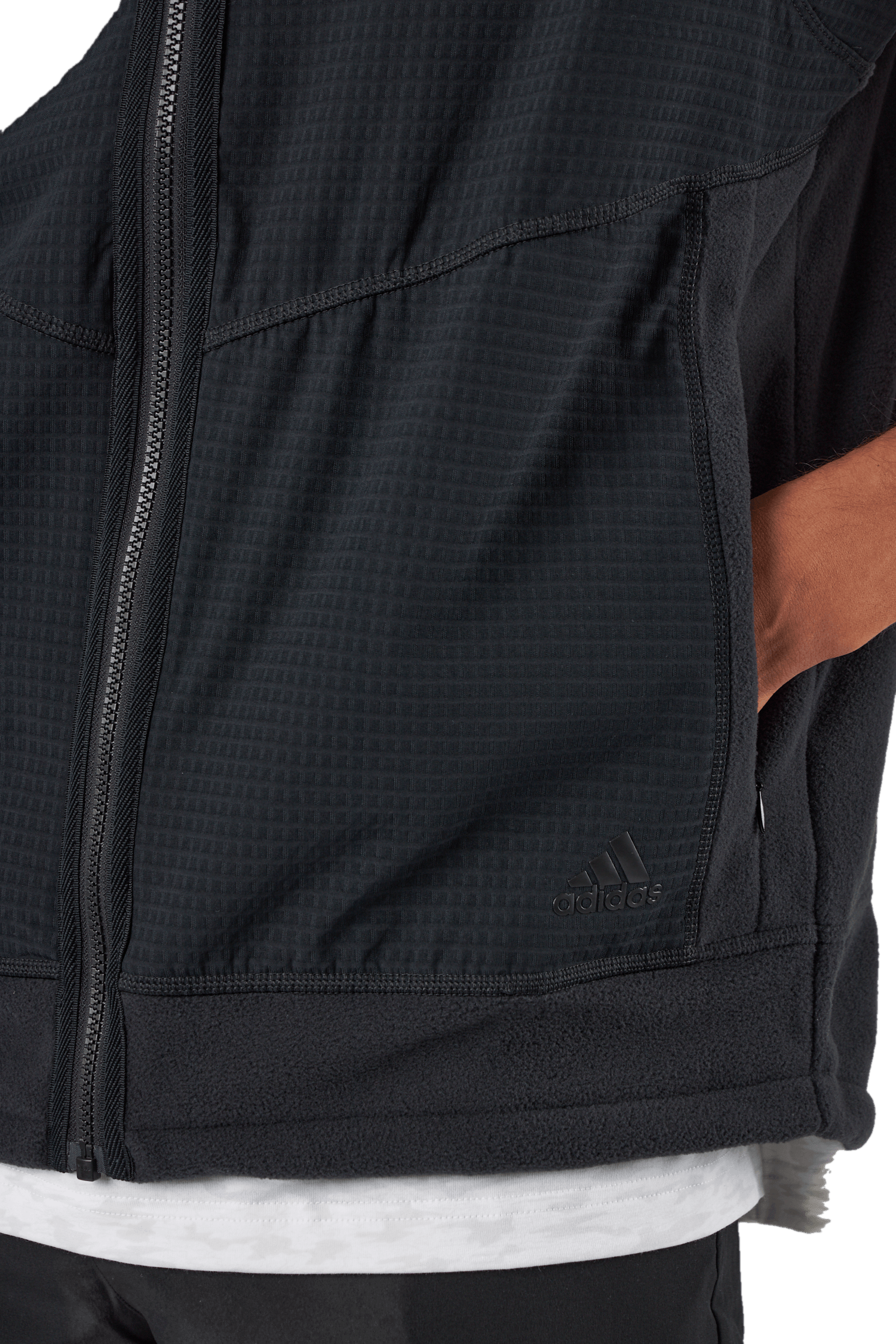 Statement Full-Zip Hooded Vest Black - Bild 5