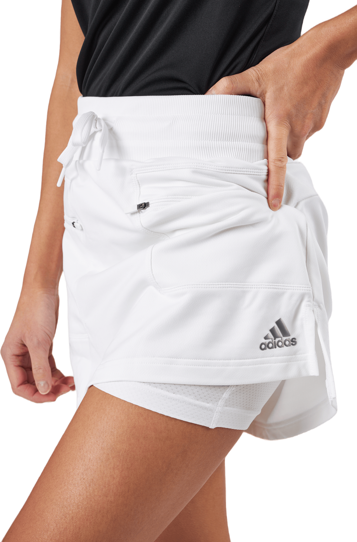 W Wrp Knt Skort White - Bild 5
