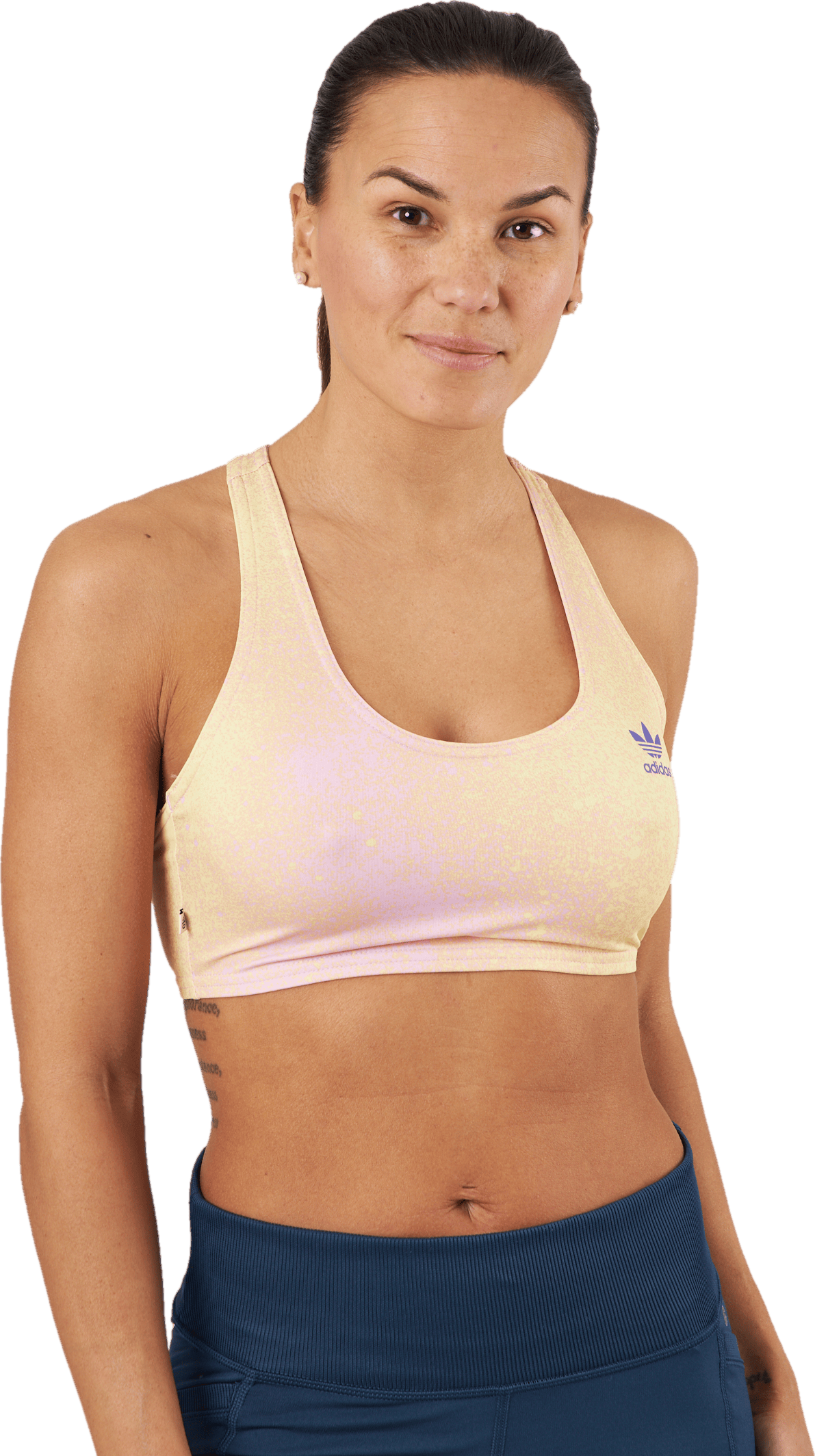 Aop Bra Top Blilil/almyel, Female, Apparels, Sports Bras, Workout, Beige, 32