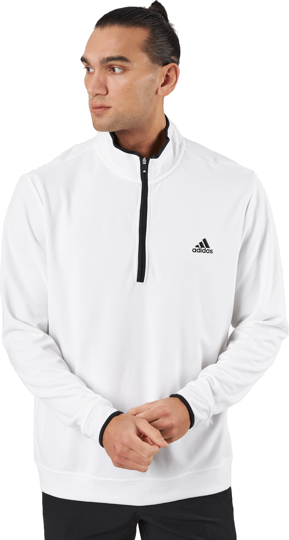 Quarter-Zip Sweatshirt White, Male, Odevy, Košele, Golf, Biely, L