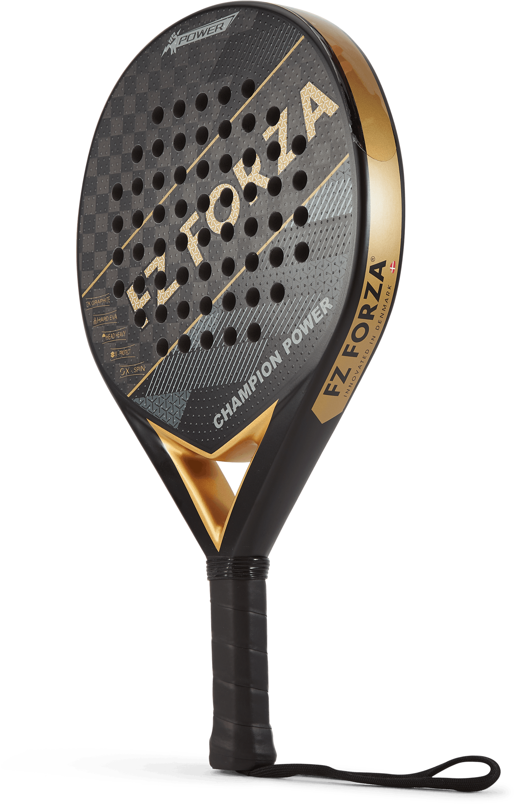 Fz Forza Champion Power Black, Unisex, Equipment, rackets, Padel, Black, ONESIZE