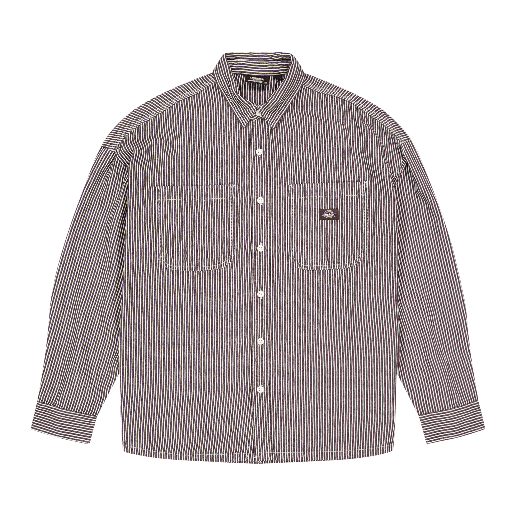 Hickory Shirt Ls Db Hickory, Male, Apparels, Shirts, Grey, XS