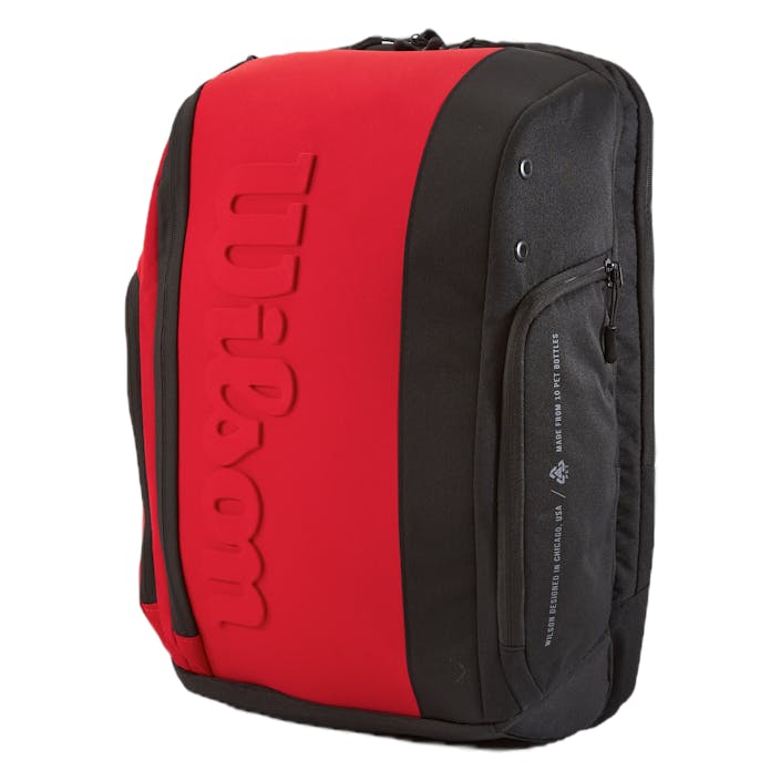 Super Tour Backpack Clash V2.0 Black/red, Unisex, Ekwipunek, torby i plecaki, Tenis ziemny, Czarny, ONESIZE