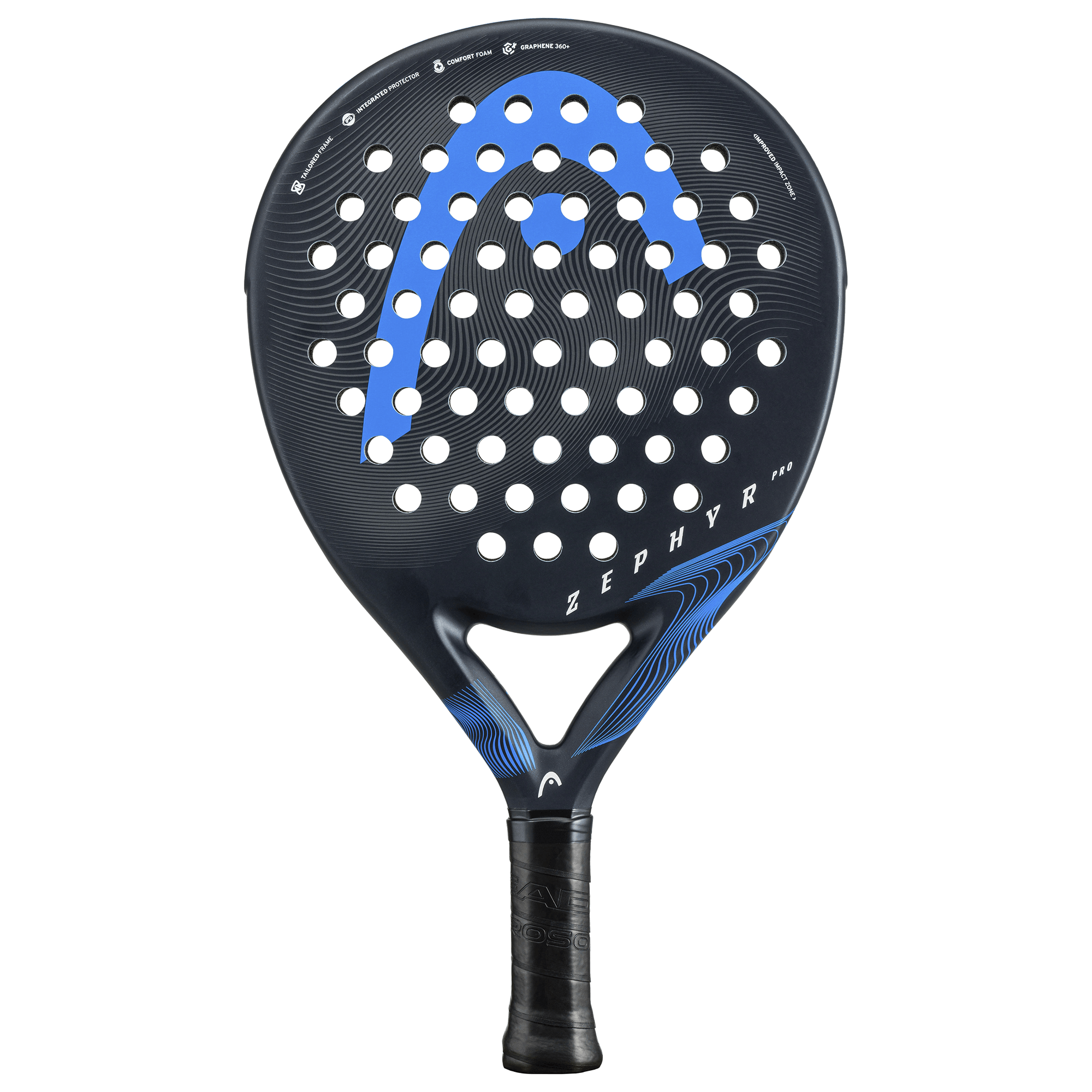 Zephyr Pro 2023 Black/blue, Unisex, Utrustning, racketar, Padel, ONESIZE