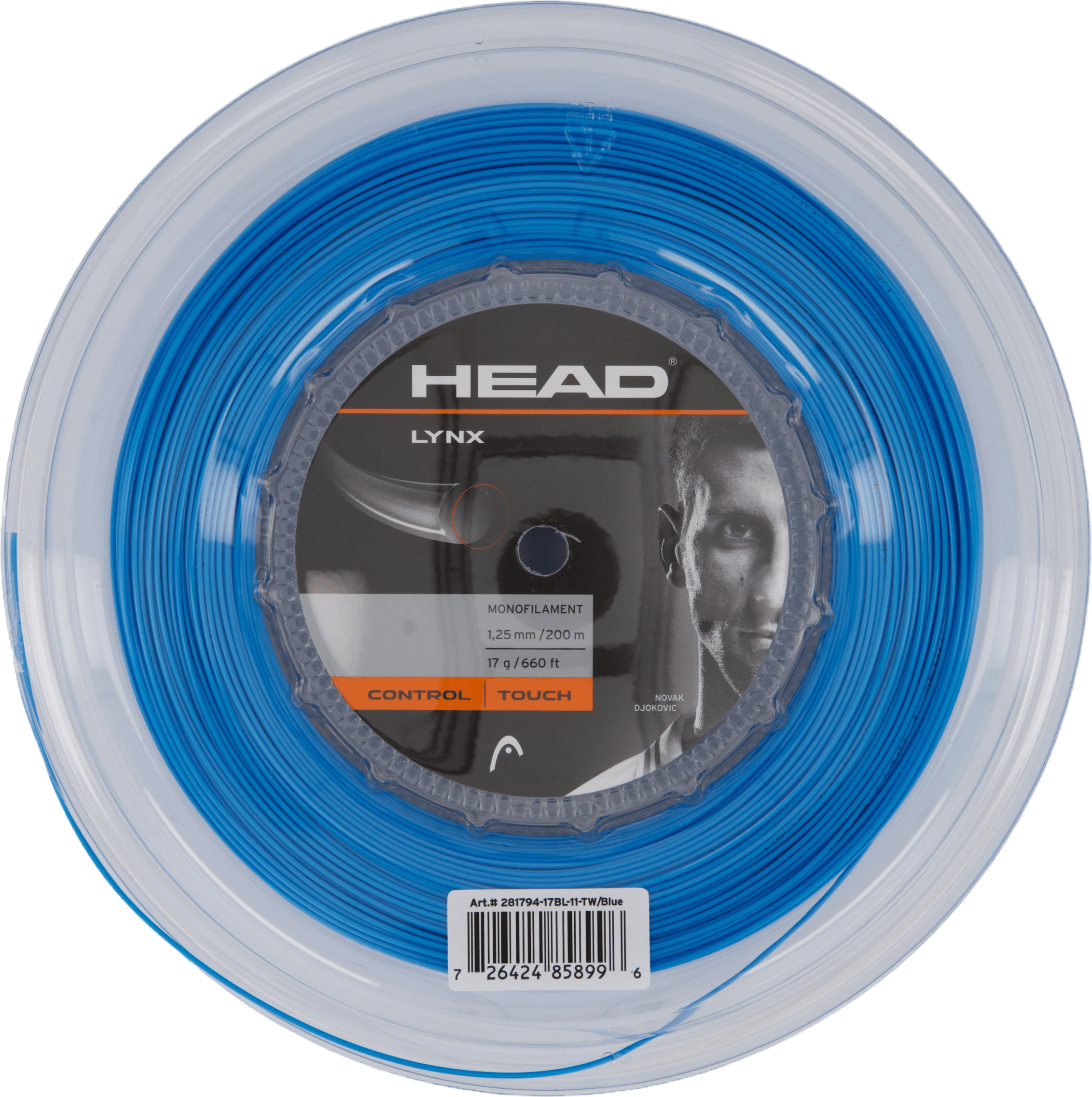 Lynx Reel Black, Unisex, Équipement, Matériel de formation, Tennis, Noir, 1,25 mm