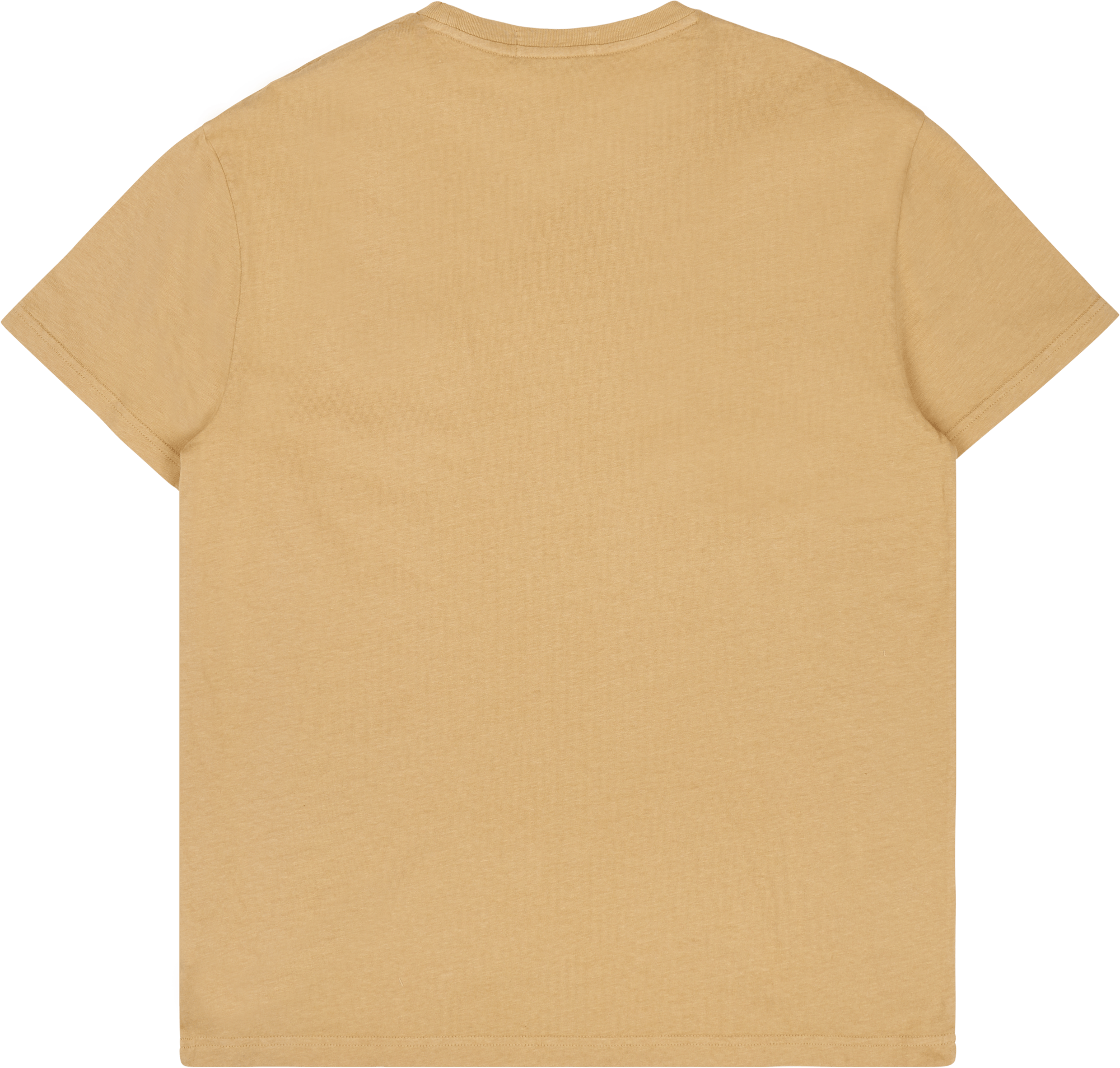 Classic Fit Cotton-Linen Pocket T-Shirt Vintage Khaki - Bild 2