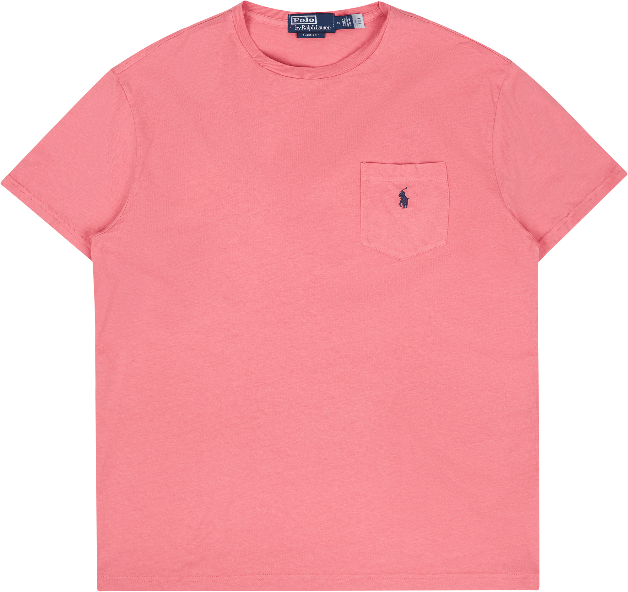 Classic Fit Cotton-Linen Pocket T-Shirt Desert Rose