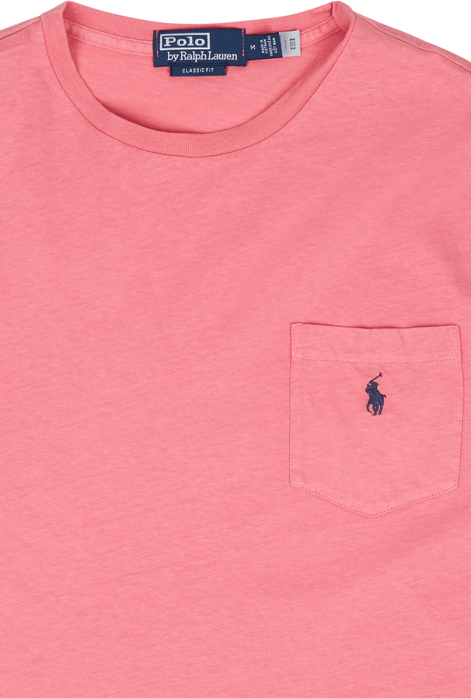 Classic Fit Cotton-Linen Pocket T-Shirt Desert Rose - Bild 3