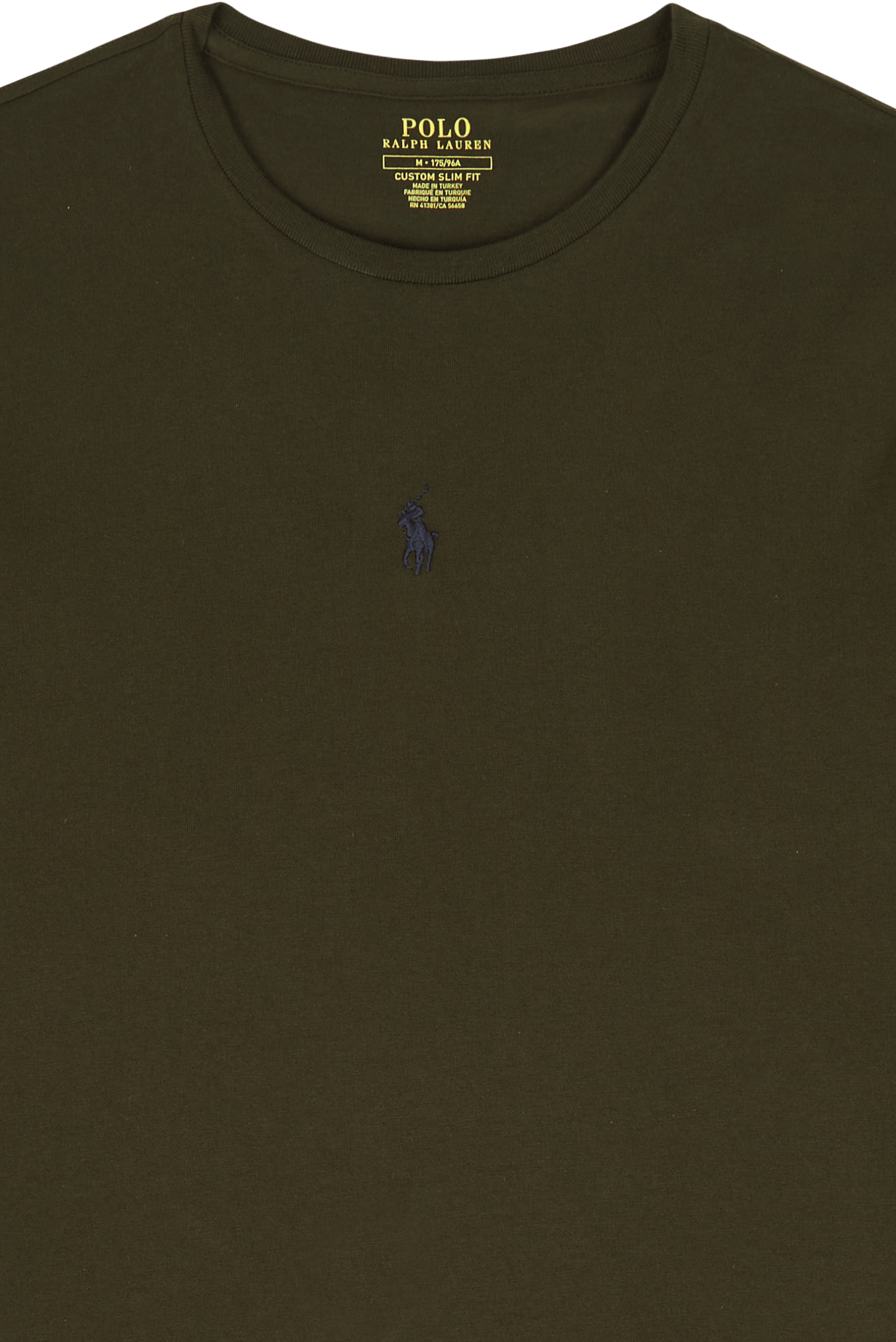 Custom Slim Fit Jersey Crewneck T-Shirt Company Olive - Bild 3