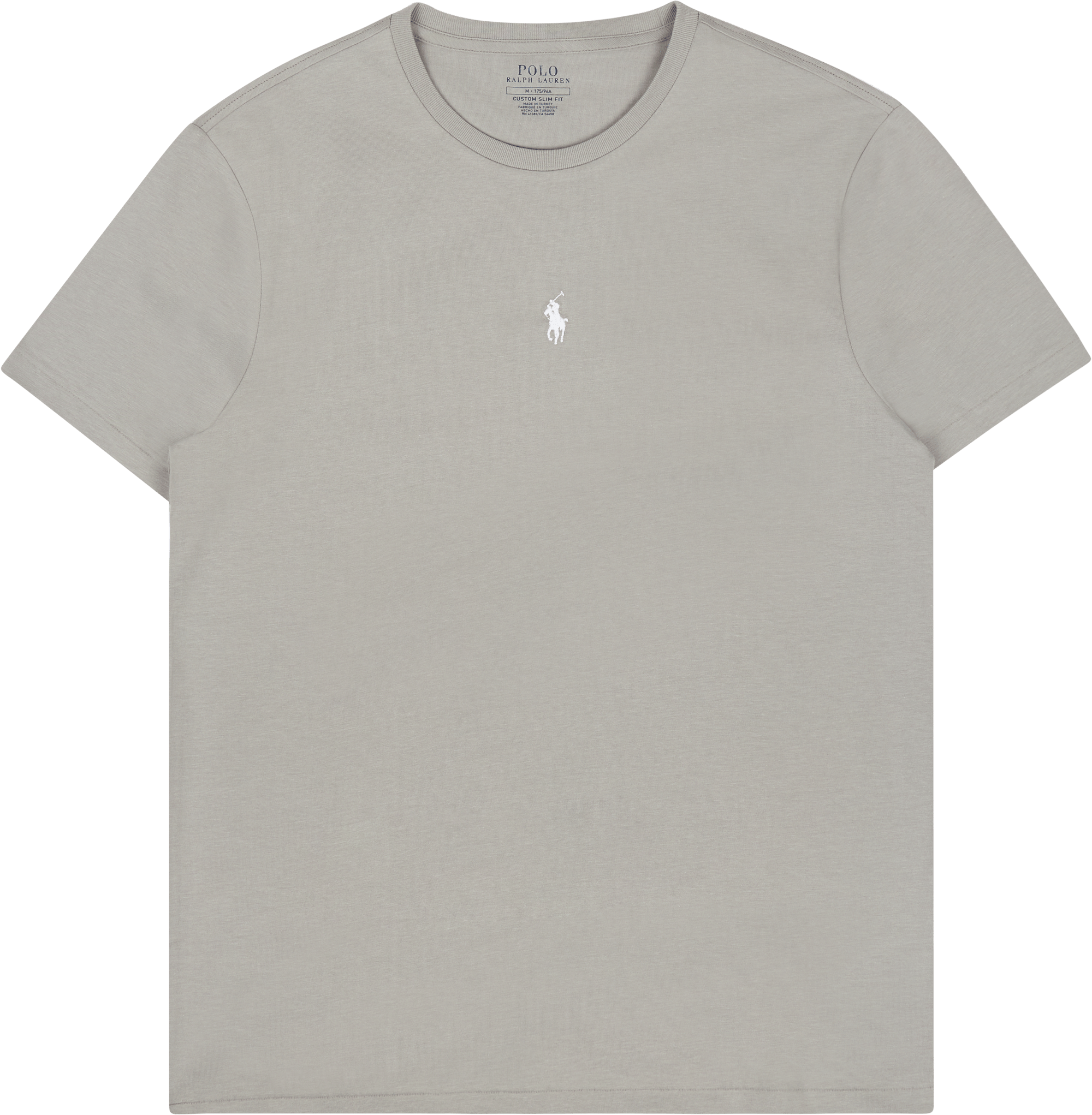 Custom Slim Fit Jersey Crewneck T-Shirt Grey Fog