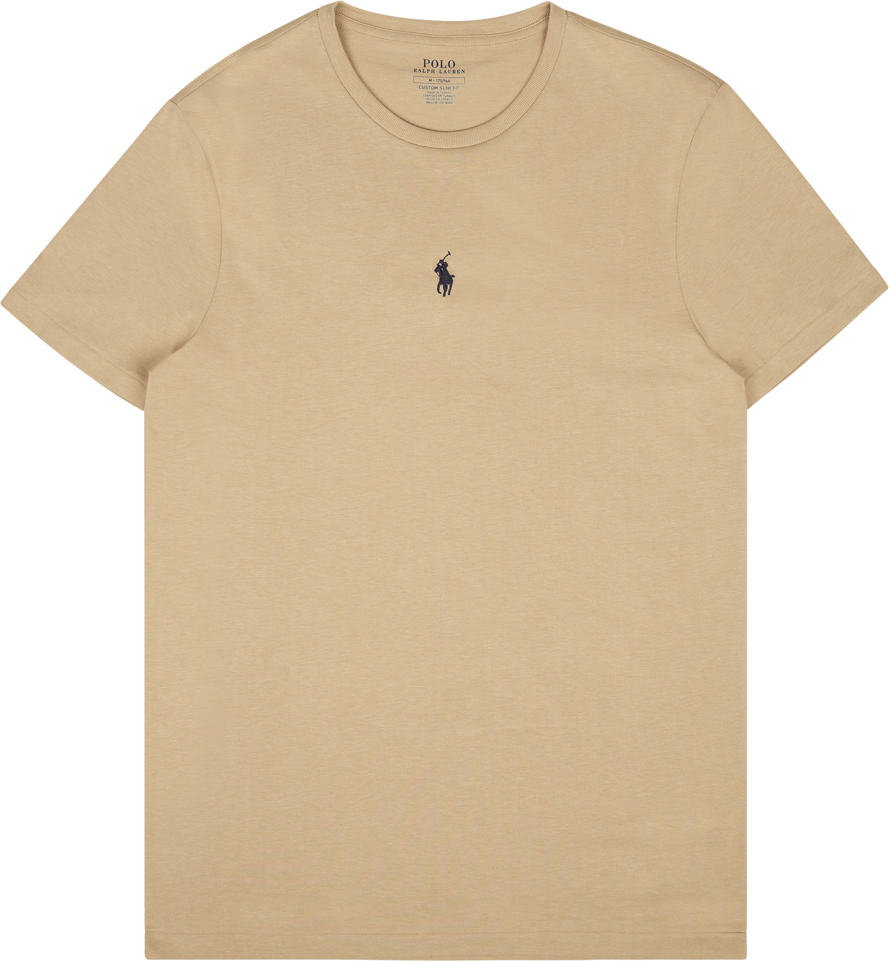 Custom Slim Fit Jersey Crewneck T-Shirt Classic Khaki