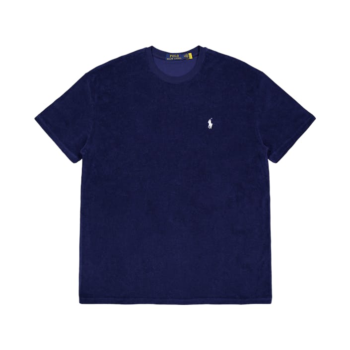 Polo Ralph Lauren Cotton Terry S/s T-shirt Newport, Male, Apparels, Tops, Blue, XXL