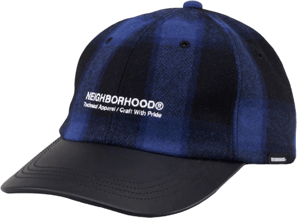 Buffalo Check Dad Cap . Wn Blue