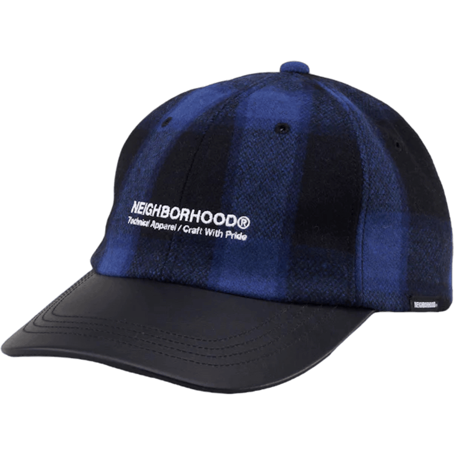 Buffalo Check Dad Cap . Wn Blue