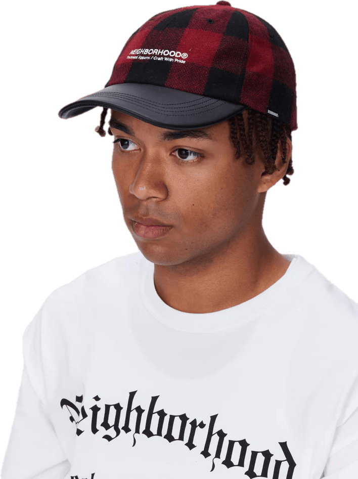 Buffalo Check Dad Cap . Wn Red - Bild 2