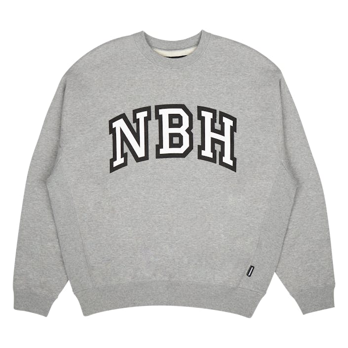 College-s Crewneck Ls . Co Gray, Male, Odevy, mikiny a mikiny, Šedá, S