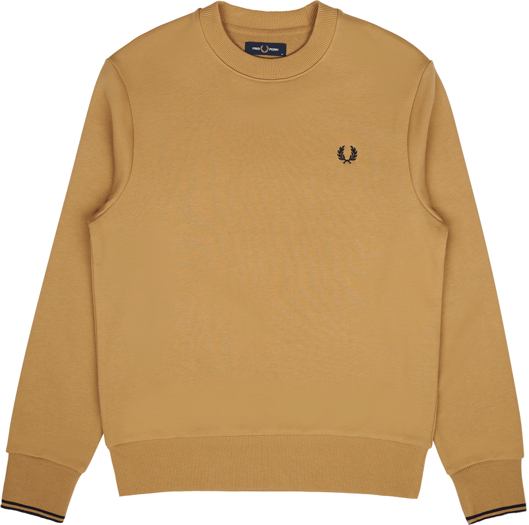 Fred Perry Crew Neck Sweatshirt 363, Male, Apparels, hoodies and sweatshirts, Yellow, M