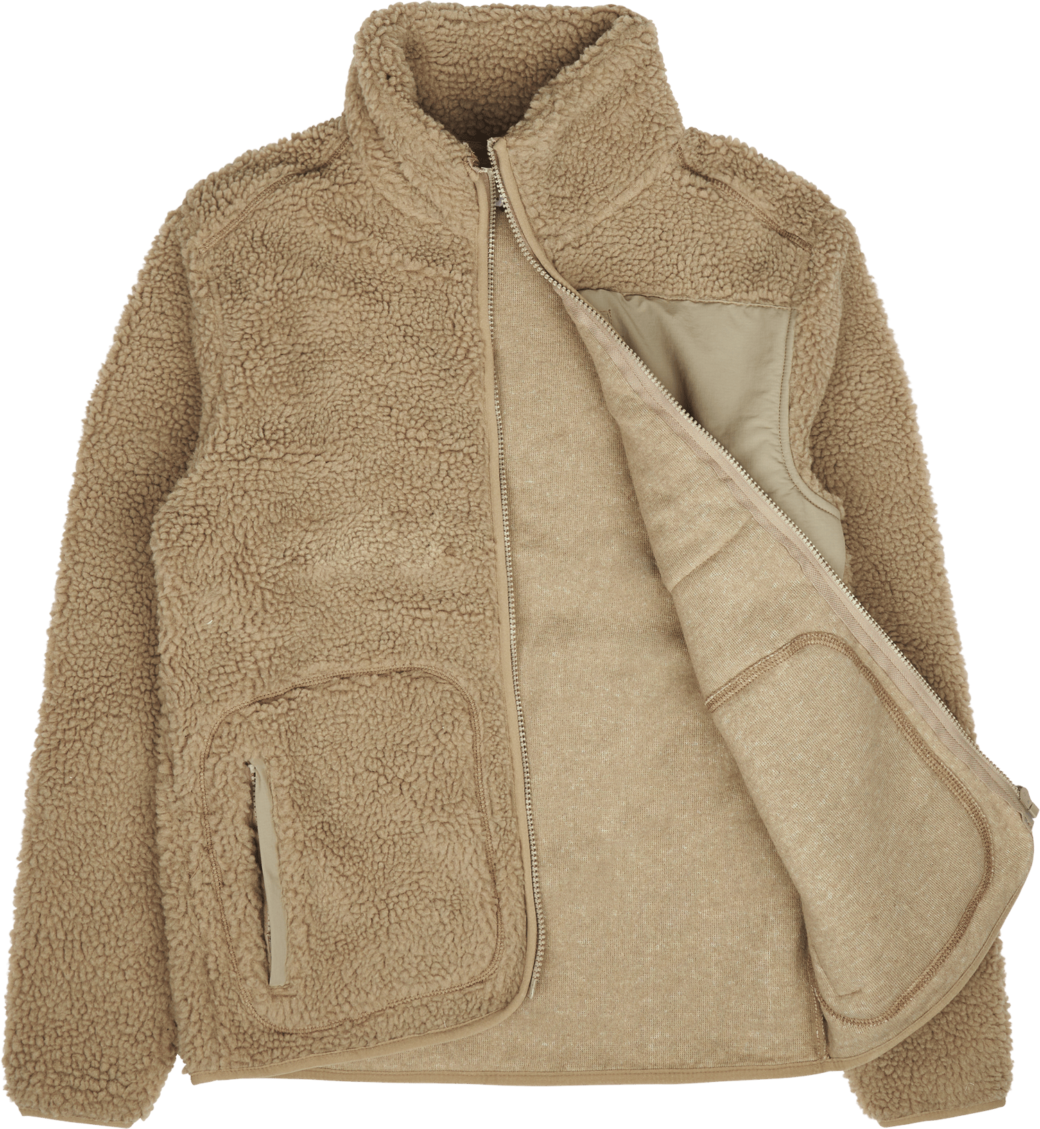 Contrast Pile Jacket Beige - Bild 5