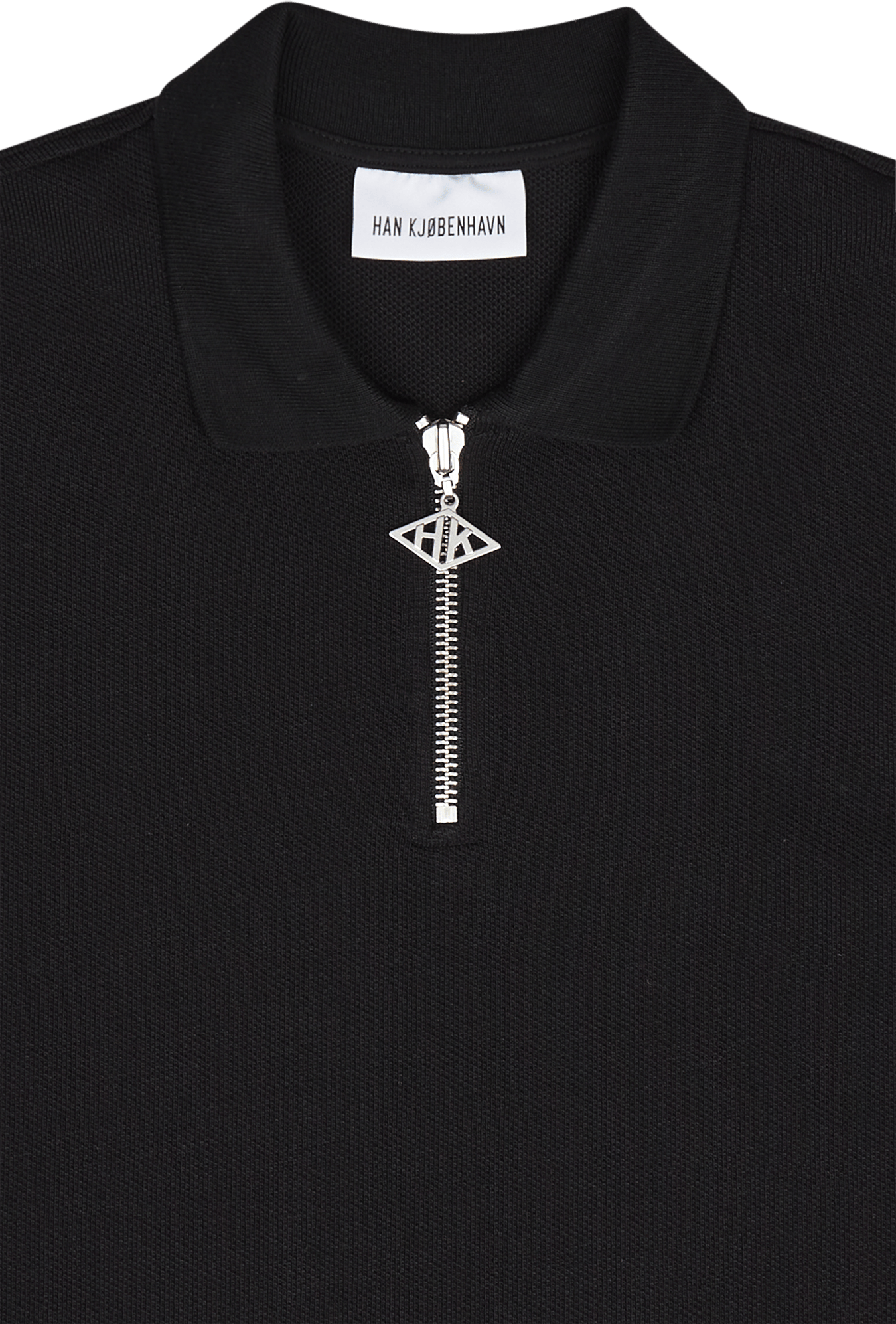 Polo Zip Short Sleeve Black - Bild 3