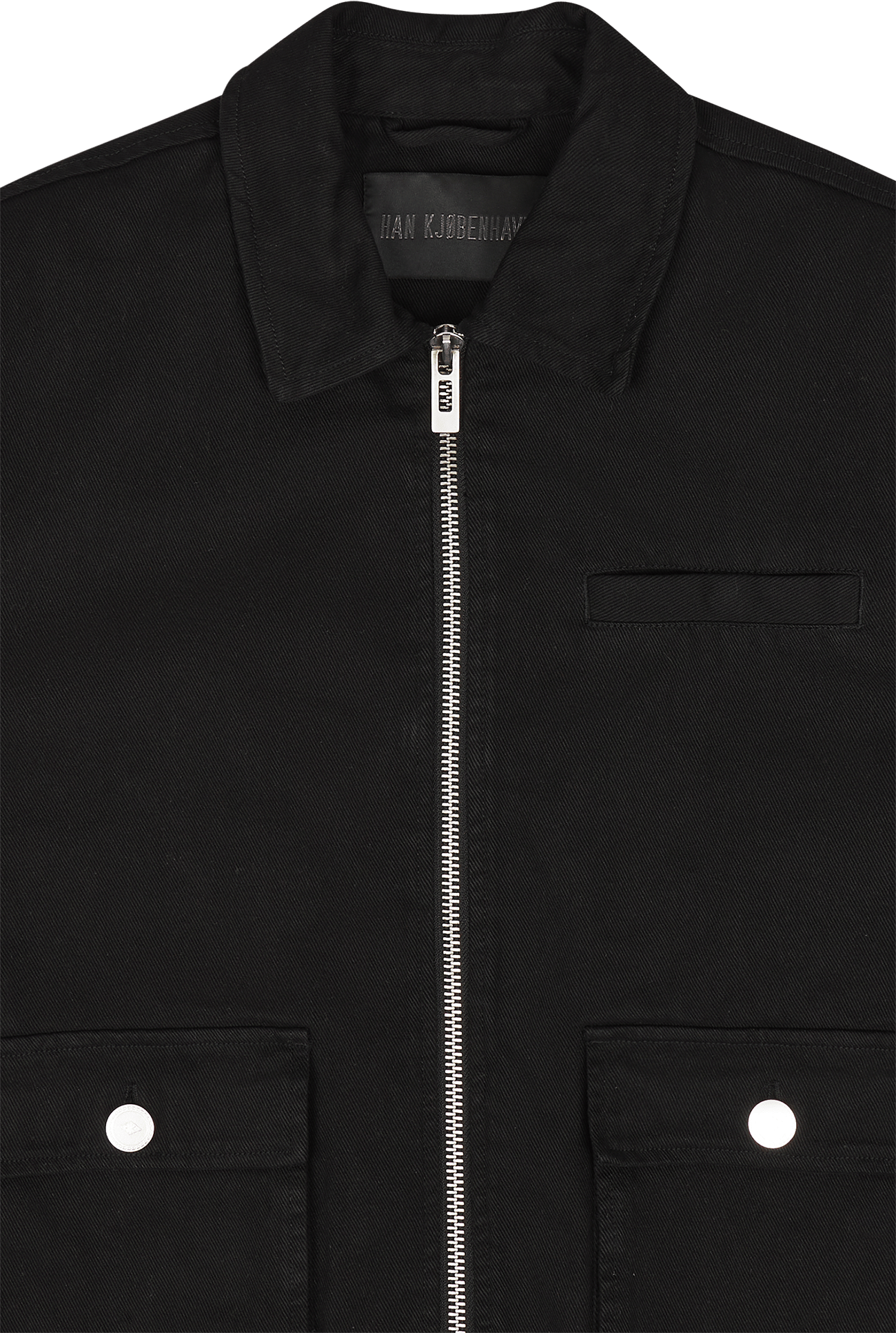 Cotton Boxy Cargo Jacket Black - Bild 3