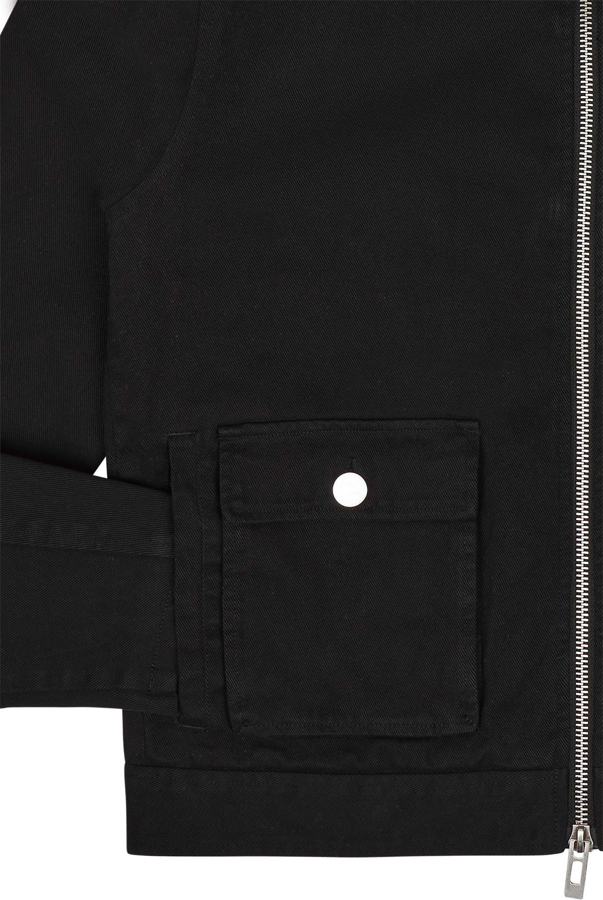 Cotton Boxy Cargo Jacket Black - Bild 4