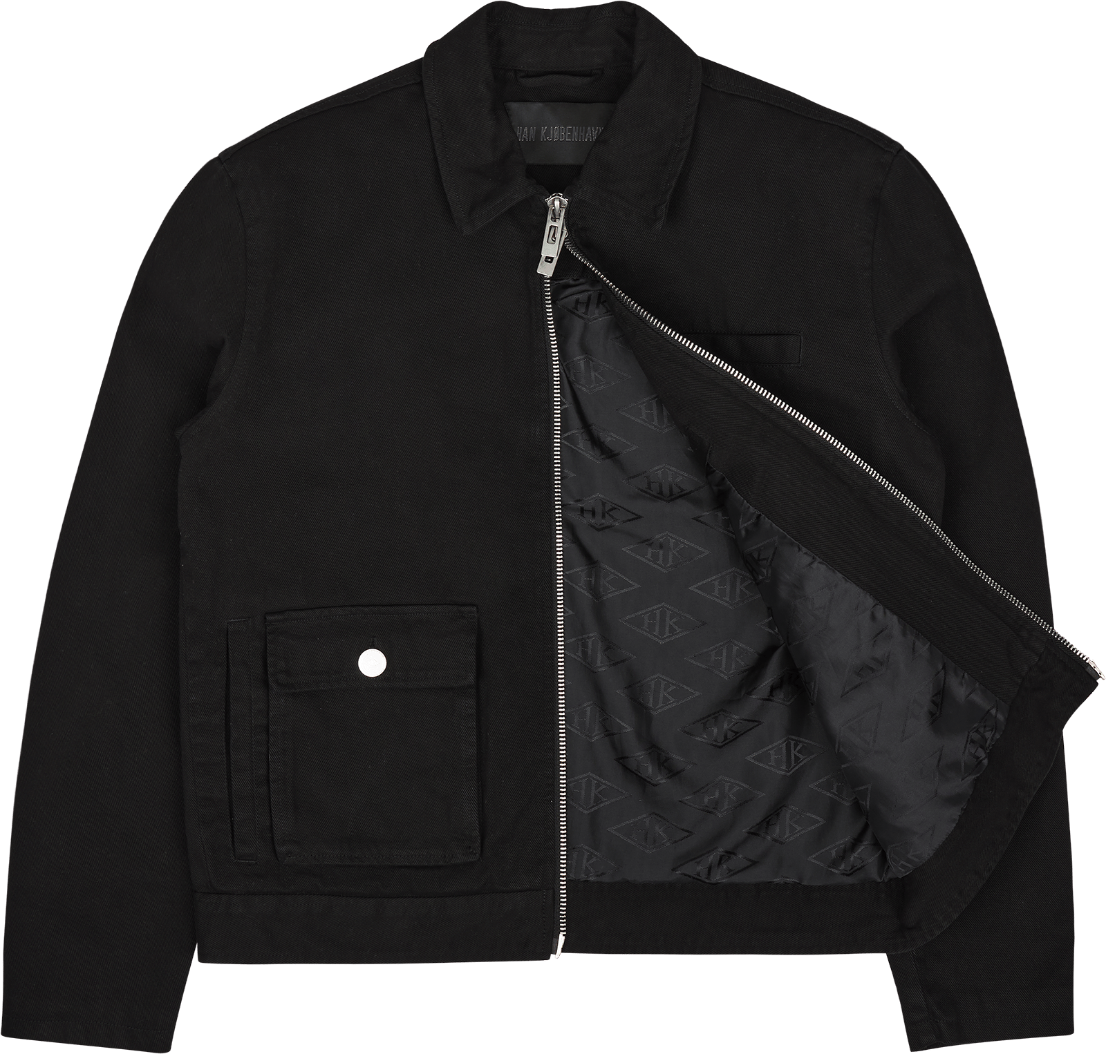 Cotton Boxy Cargo Jacket Black - Bild 5