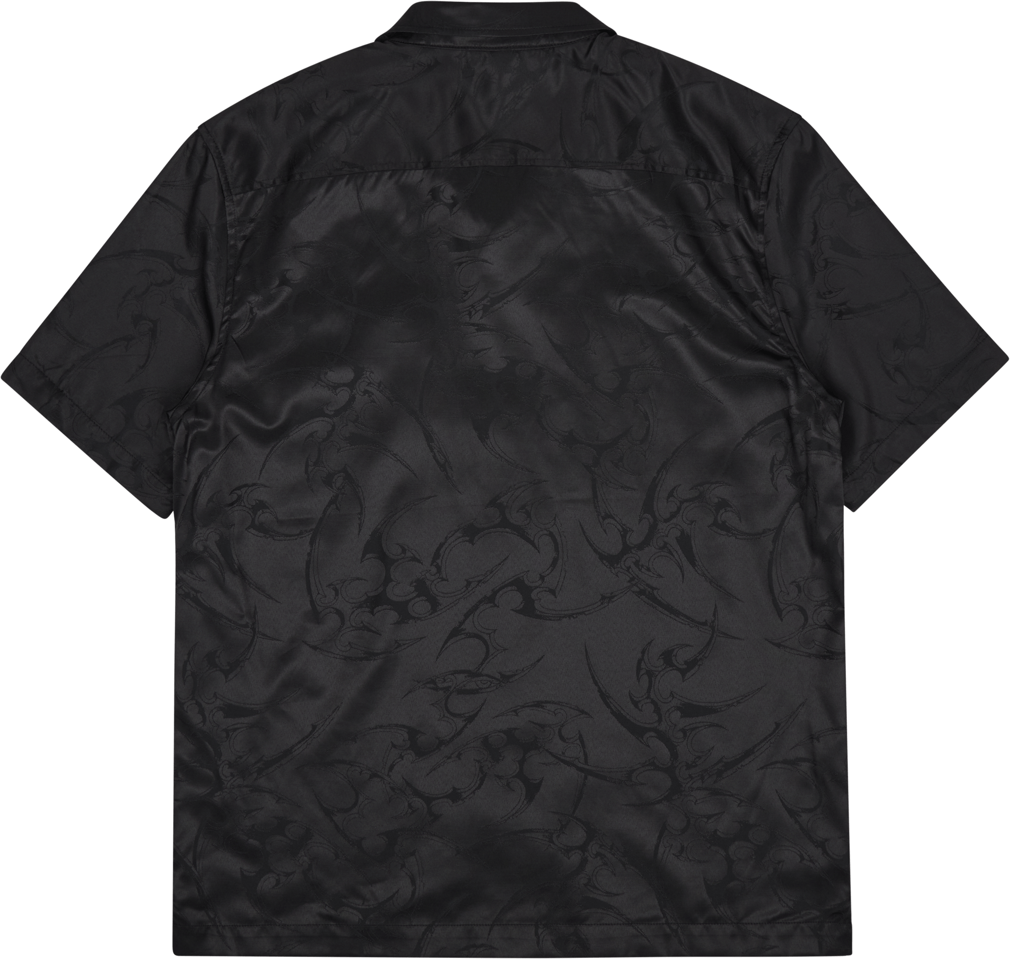 Jacquard Summer Shirt Short Sl Black - Bild 2