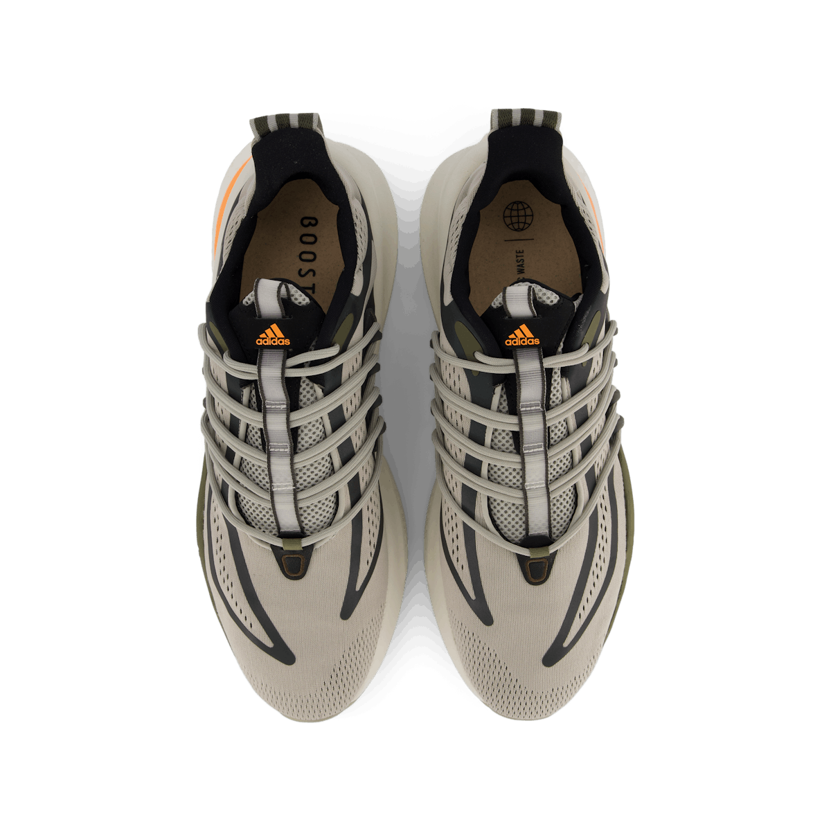 Alphaboost V1 Shoes Metal Grey / Screaming Orange / Olive Strata