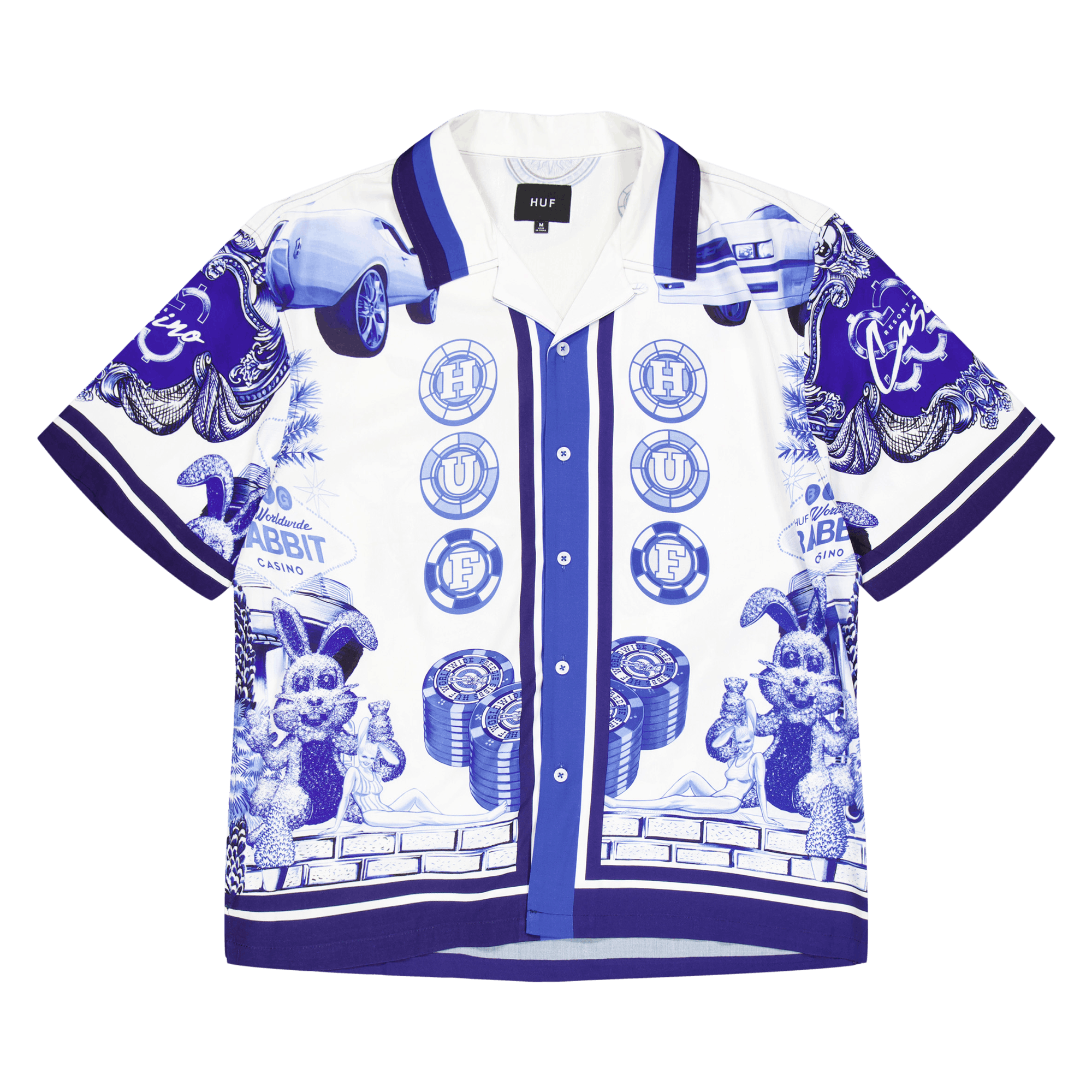 Full House Rayon Shirt White, Male, Abbigliamento, Camicie, Multi colore, M