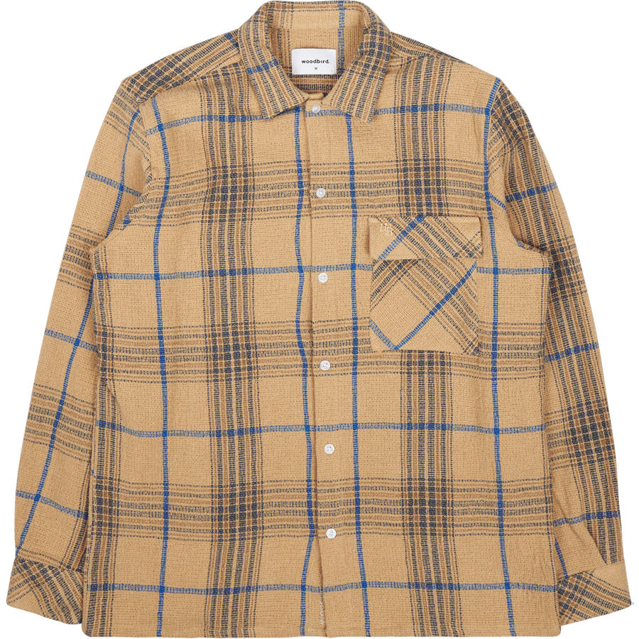 Prize Check Shirt Camel