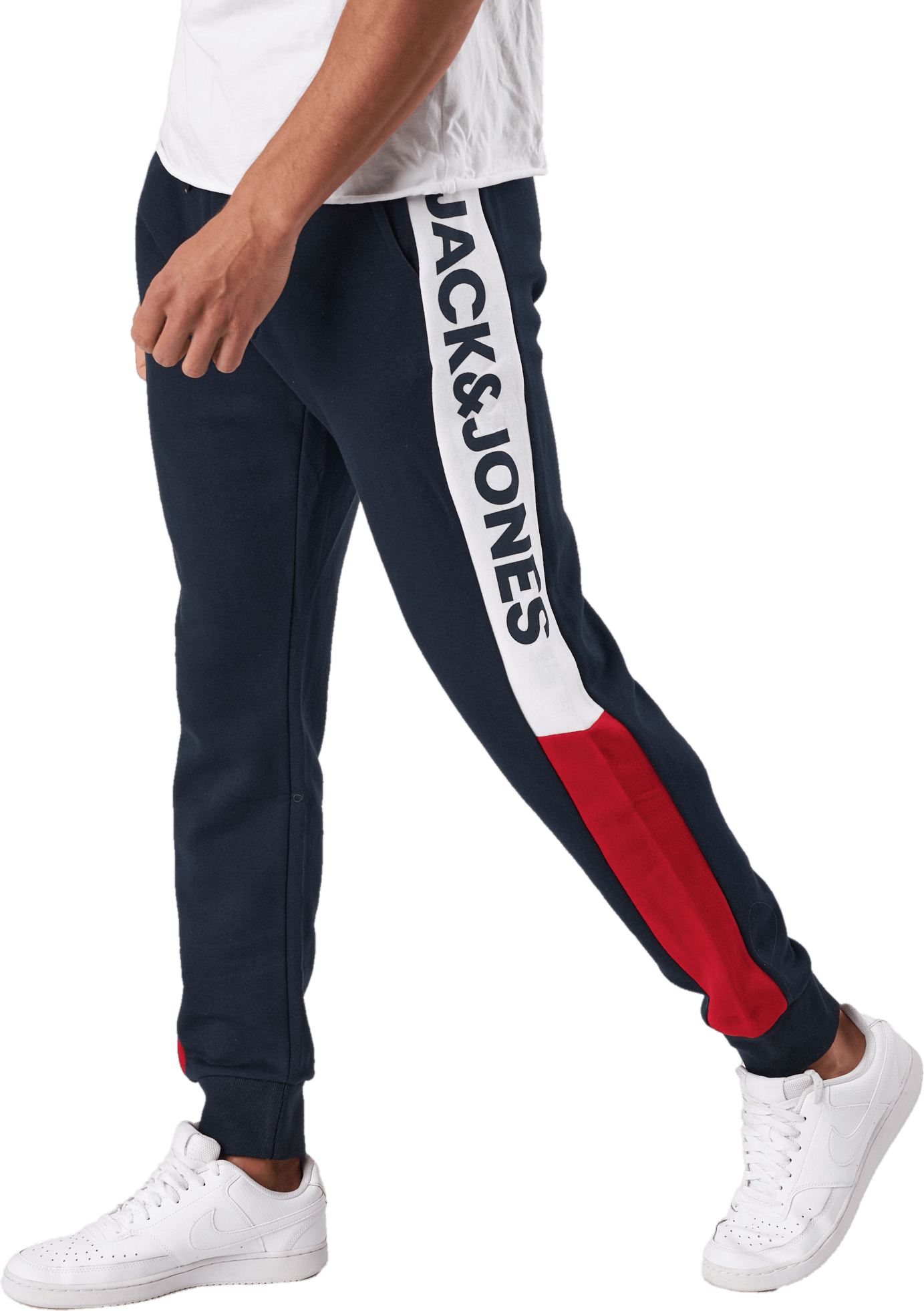 Jpstwill Logo Jjblocking Swt P Navy Blazer, Male, Klær, Bukser, M