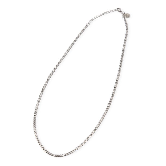 Necklace Steel Silver Steel, Male, Equipment, other accessories, Silver, 50 cm