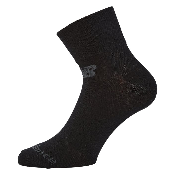 New Balance 3 Pack Ankle Socks Black, Male, Klær, Sokker, Svart, EU 40-42