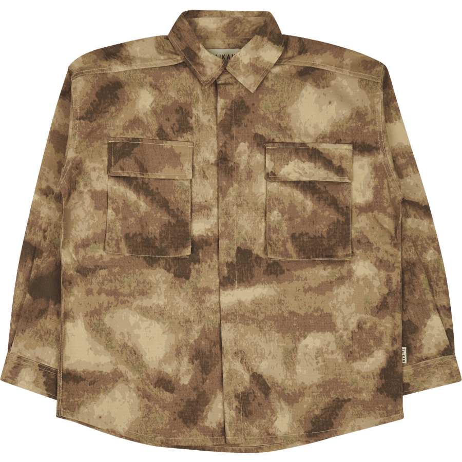 Shirt Jacket-abstract Camo Abstract Camo
