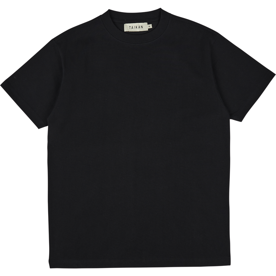 Heavyweight S/s T-black Black