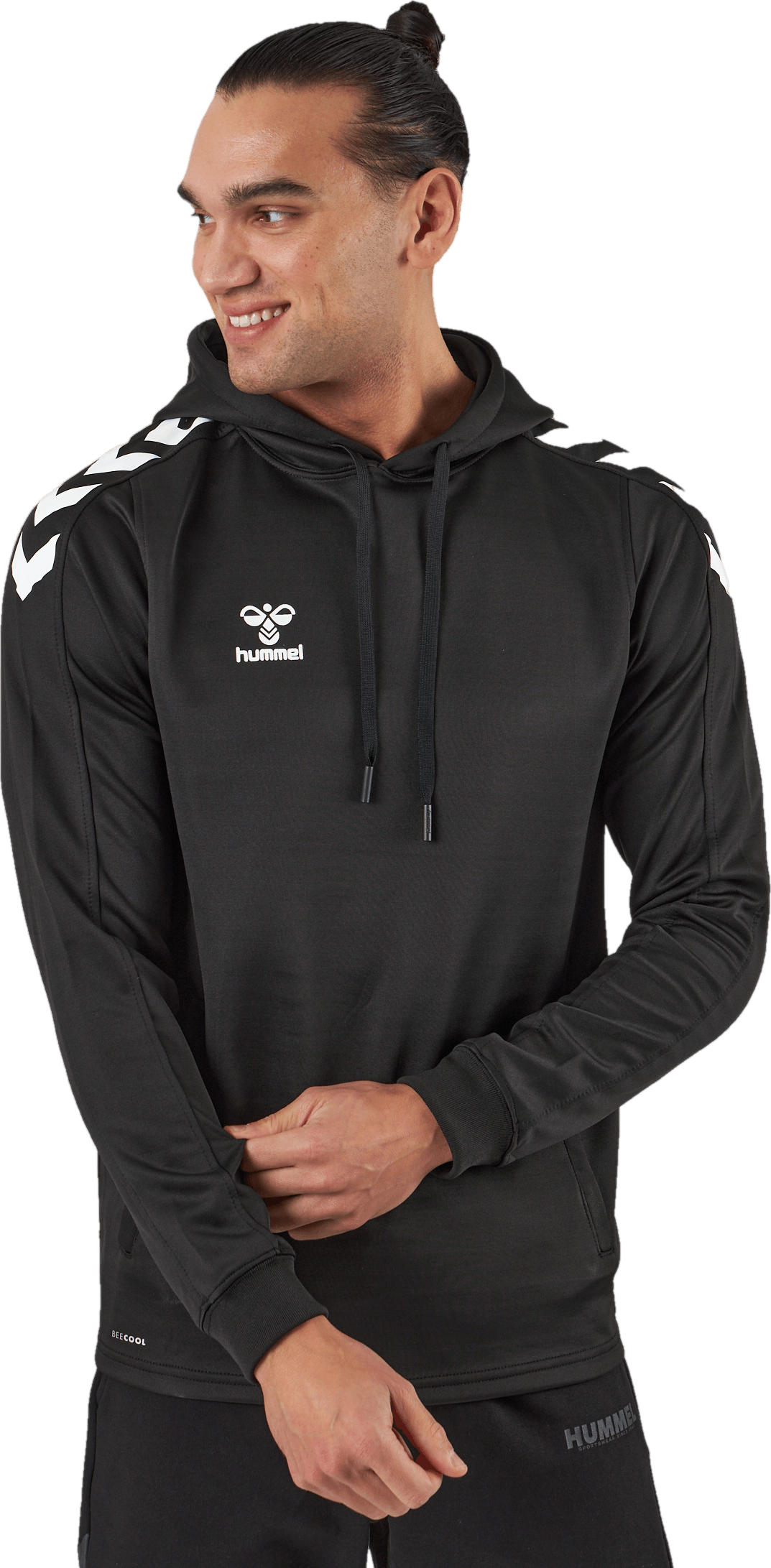 Hmlcore Xk Poly Sweat Hoodie Black, Male, Vaatteet, Paidat, Treeni, Musta, XXL