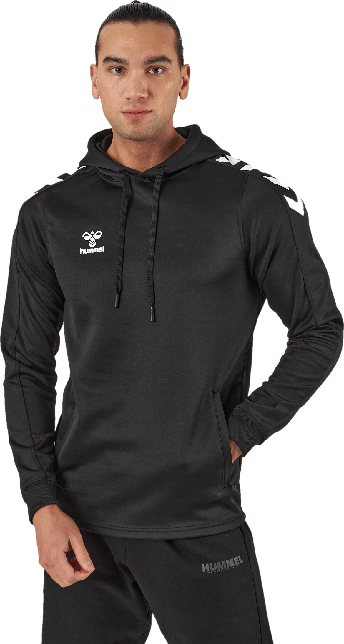 Hmlcore Xk Poly Sweat Hoodie Black - Bild 2