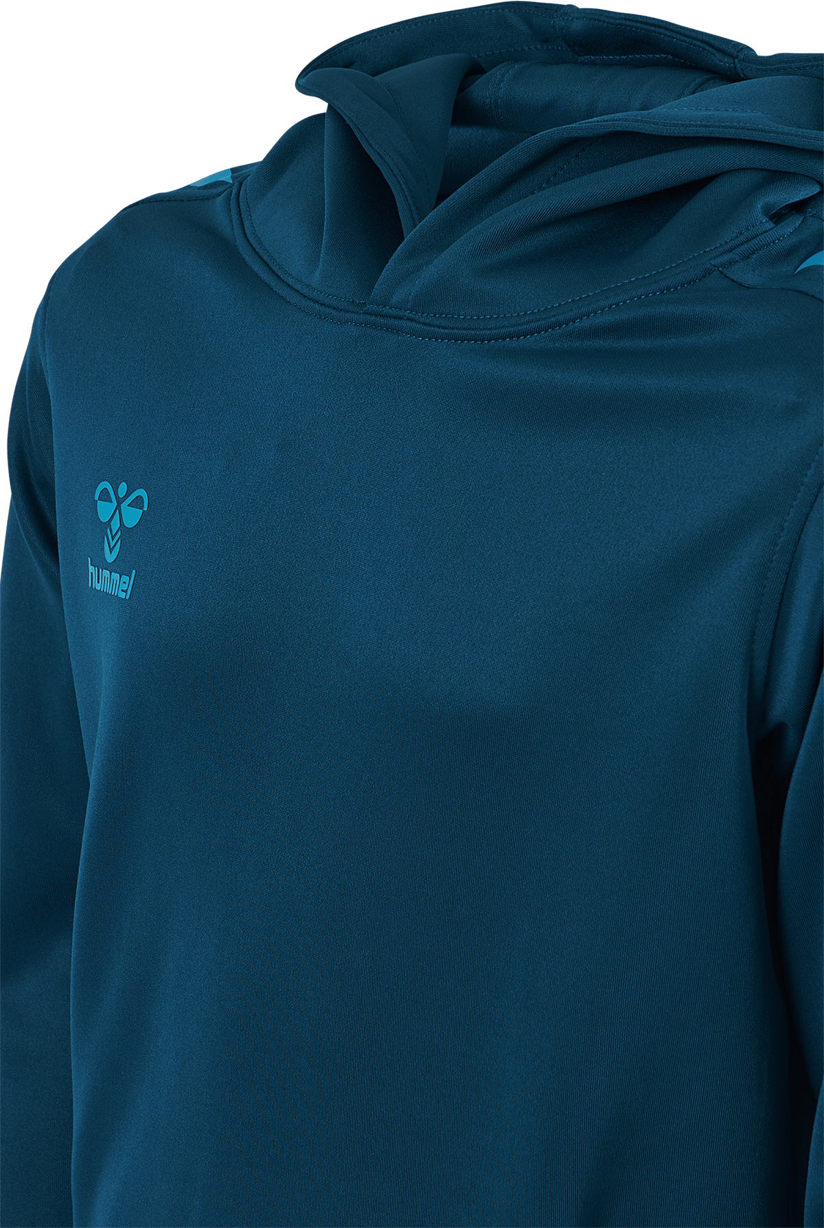 Hmlcore Xk Poly Kids Sweat Hoo Blue Coral - Bild 4