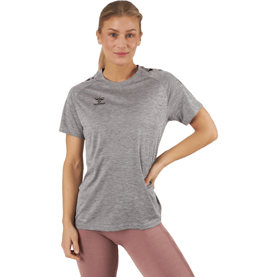 Hmlcore Xk Core Poly T-shirt Grey Melange