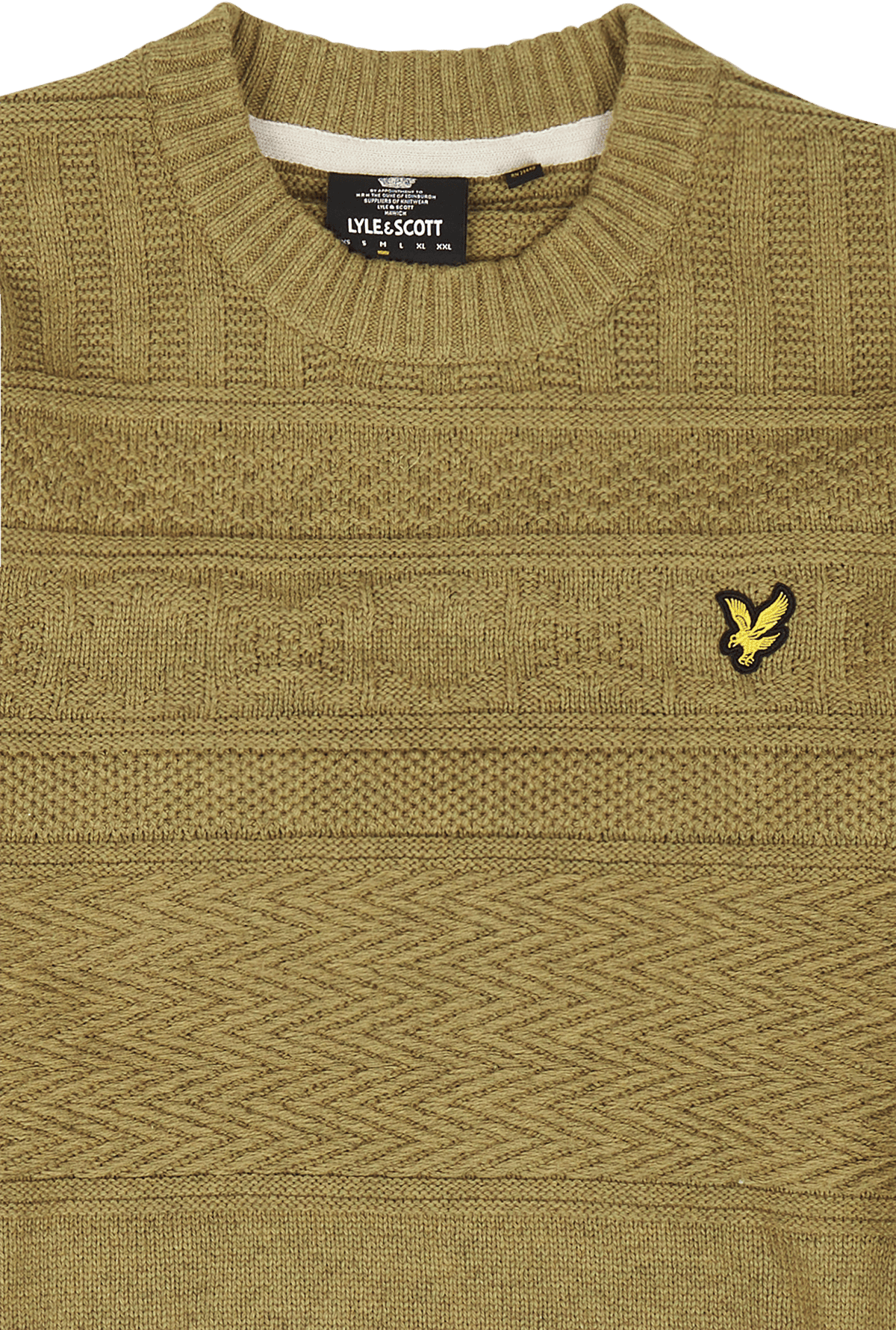 Lyle & Scott Guernsey Crew Neck W824 Seaweed - Bild 3