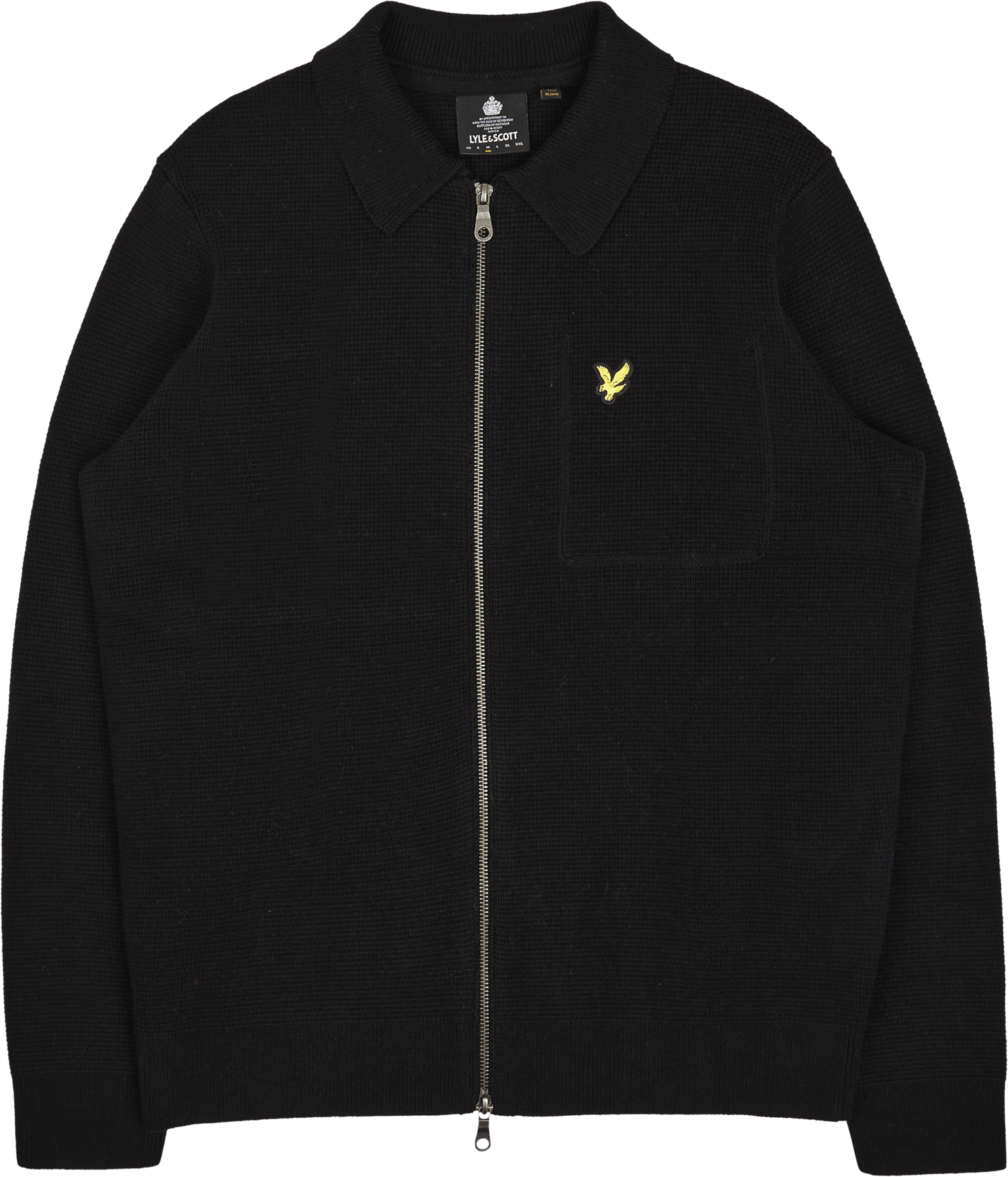 Lyle & Scott Milano Knit Zip Through Shirt Z865 Jet