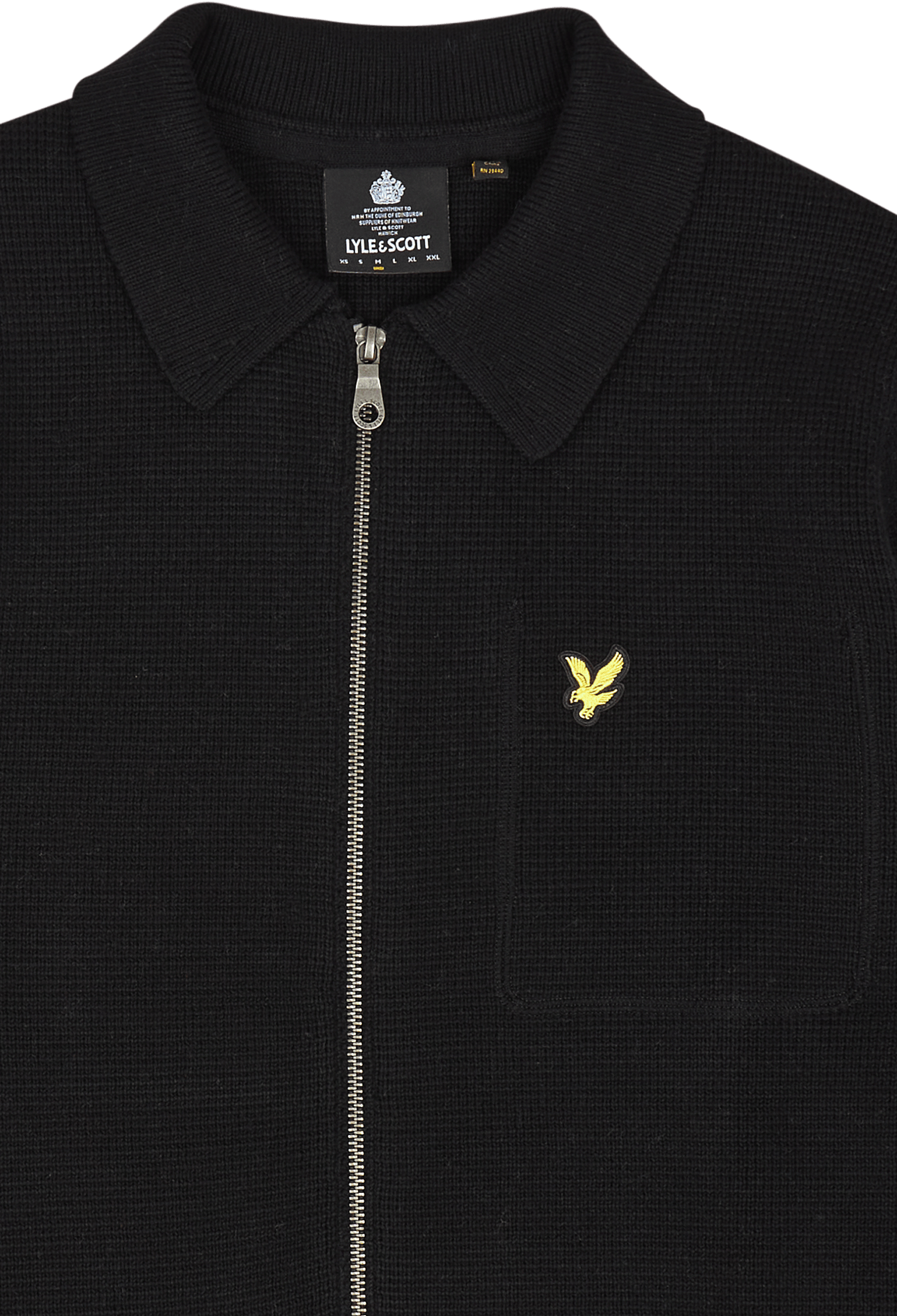 Lyle & Scott Milano Knit Zip Through Shirt Z865 Jet - Bild 3