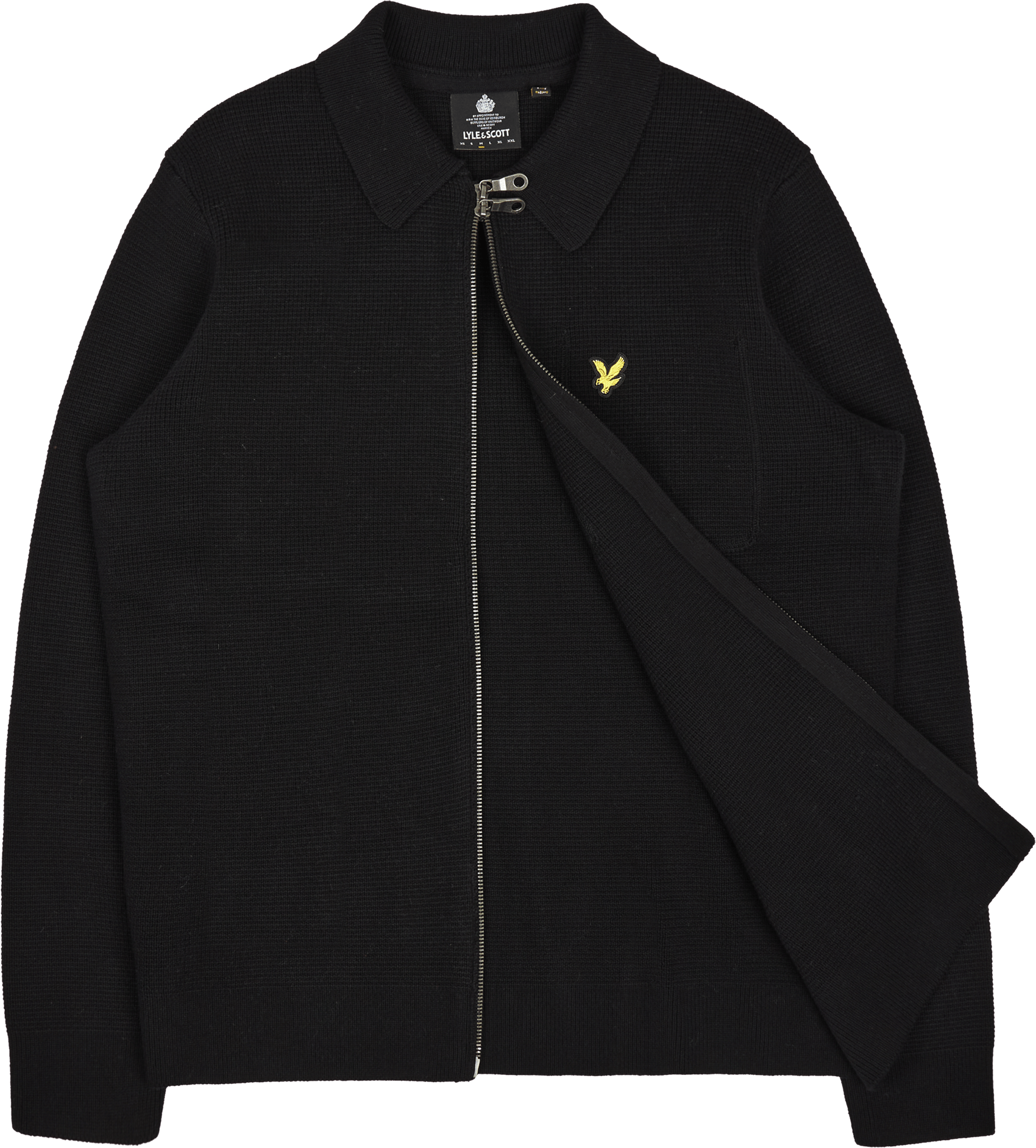 Lyle & Scott Milano Knit Zip Through Shirt Z865 Jet - Bild 4
